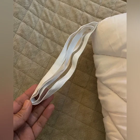 Free People Movement x FP One Luxury Quilted Gift Sack with Buti Logo Ivory - Picture 6 of 6